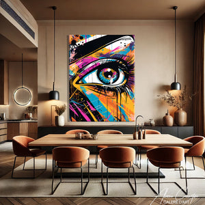 TABLEAU POP ART OEIL Alessio Cacciatore