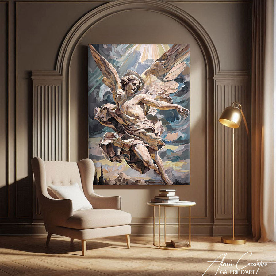 TABLEAU ANGE HOMME AlessioCacciatore – mise en situation