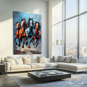 Tableau Abstrait Bleu