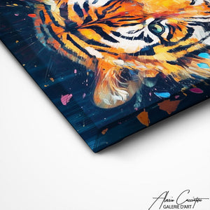 TABLEAU TIGRE BLEU Alessio Cacciatore