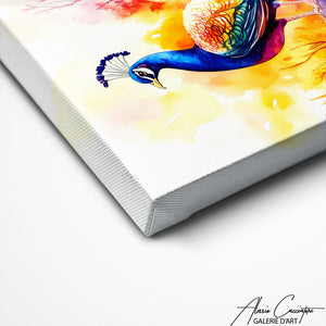 TABLEAU PAON MULTICOLORE AlessioCacciatore