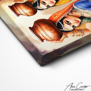 TABLEAU FEMME INDE AlessioCacciatore