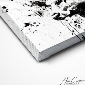TABLEAU CERF NOIR Alessio Cacciatore
