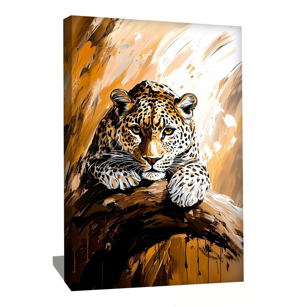 TABLEAU LÉOPARD ABSTRAIT