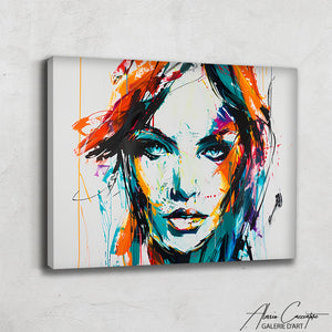 Peinture Visage Femme Abstrait