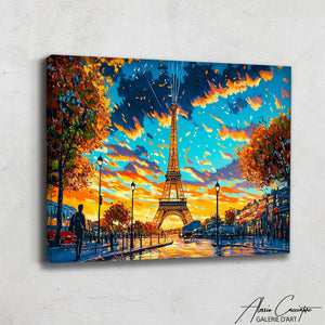 Tableau Paris Tour Eiffel