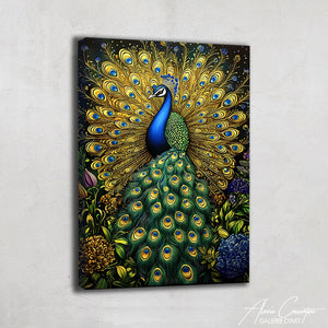 Décoration murale paon