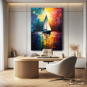Tableau Bateau En Mer