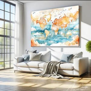 Tableau Planisphère