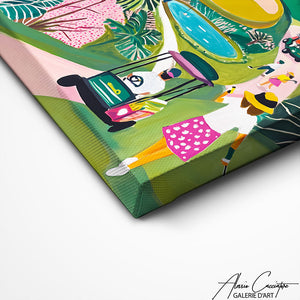 Art Mural Contemporain Golfeur