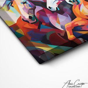TABLEAU CHEVAUX COULEUR Alessio Cacciatore