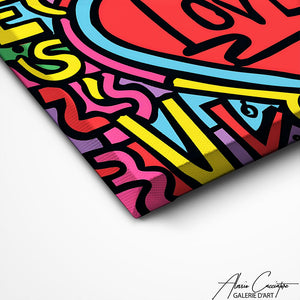 TABLEAU AMOUR GRAFFITI Alessio Cacciatore