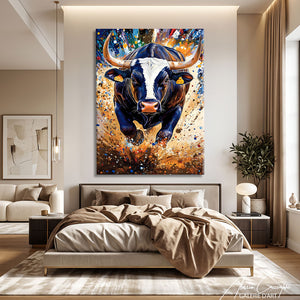 Toile Peinture Taureau