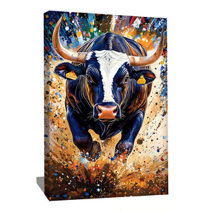 Tableau Peinture Taureau