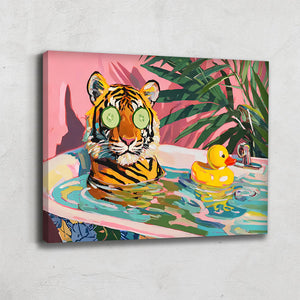 TABLEAU TIGRE POP ART