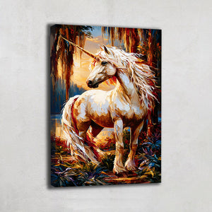 TABLEAU LICORNE ABSTRAIT