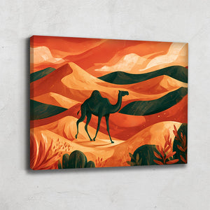 Toile Horizontale Terracotta