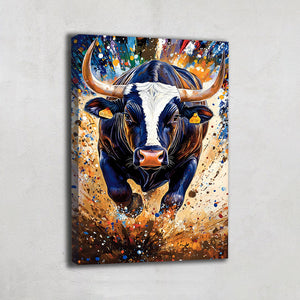 Tableau Peinture Taureau