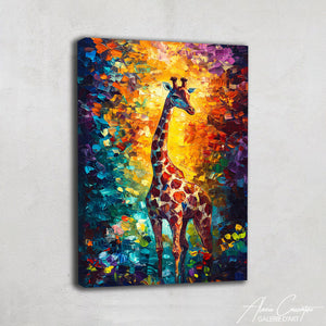 Cadre Toile Girafe