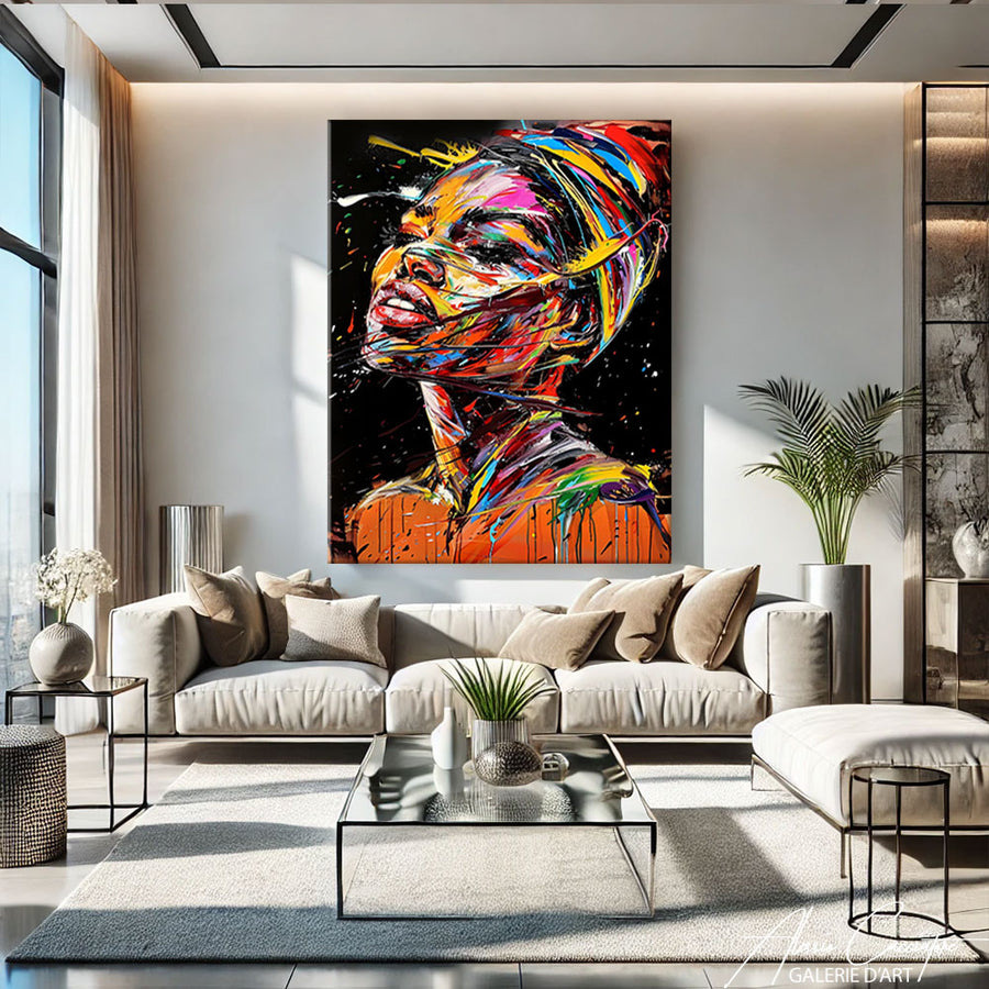 Tableau Portrait de Femme
– mise en situation