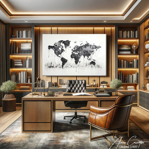 Carte du Monde Tableau Blanc