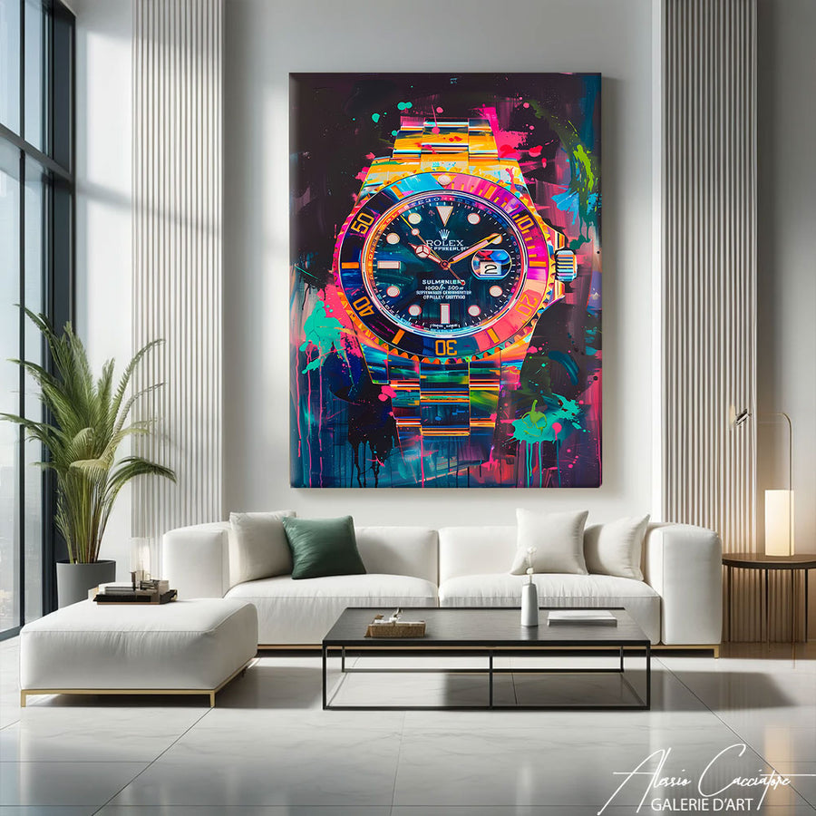 Rolex tableau rouge – mise en situation