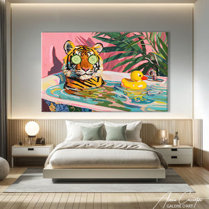 tableau tigre peinture