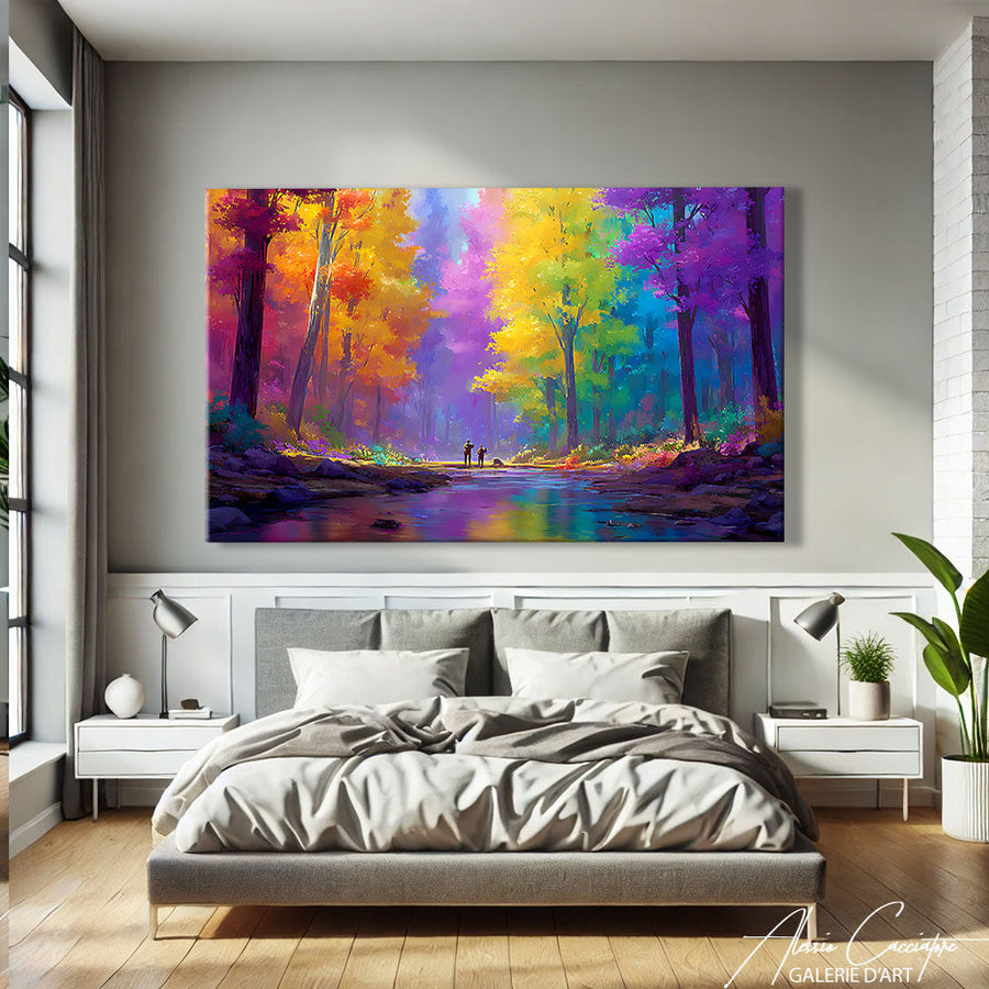 TABLEAU FORET MODERNE AlessioCacciatore – mise en situation