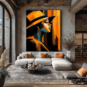 Tableau Art Déco femme