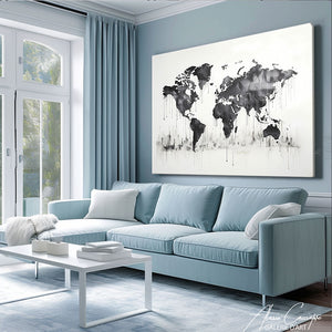 Tableau Carte du Monde Design
