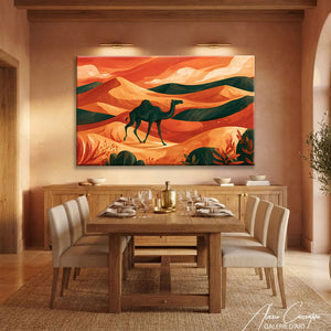 Affiche Horizontale Terracotta