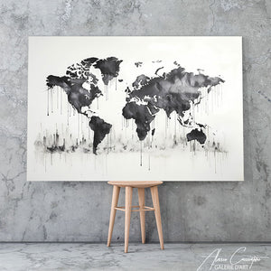 Tableau Carte du Monde Moderne