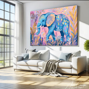 Tableau géant éléphant