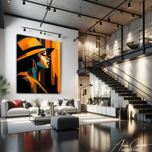 tableau art deco abstrait