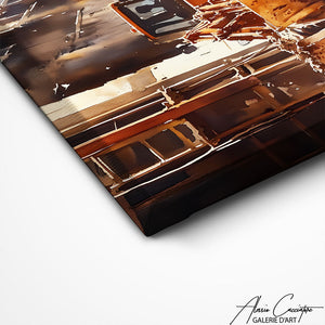 TABLEAU STYLE INDUSTRIEL BULLDOZER AlessioCacciatore