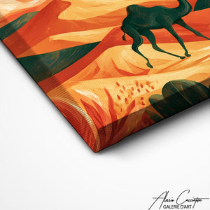 Art Mural Horizontale Terracotta