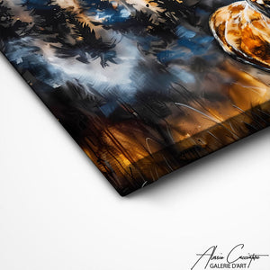 TABLEAU CERF MONTAGNE Alessio Cacciatore