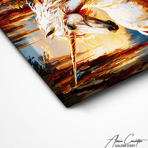 TABLEAU LICORNE ABSTRAIT Alessio Cacciatore