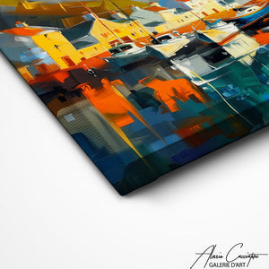 TABLEAU PORT ABSTRAIT Alessio Cacciatore