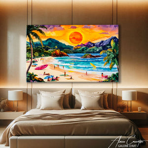 Toile Paysage Tropical