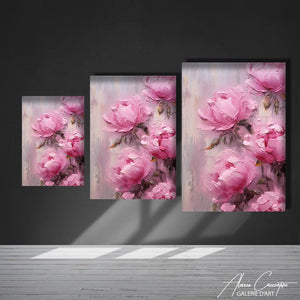 TABLEAU ROSE PIVOINES Alessio Cacciatore