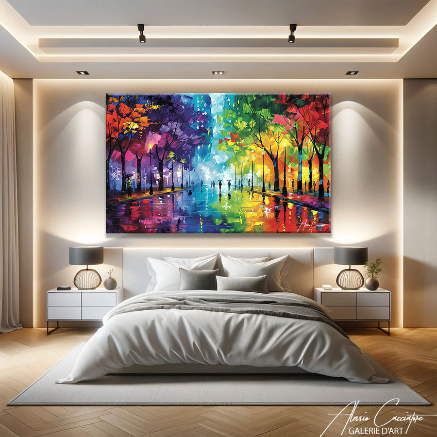 Tableau Coloré Moderne – mise en situation