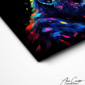 TABLEAU GORILLE NOIR Alessio Cacciatore
