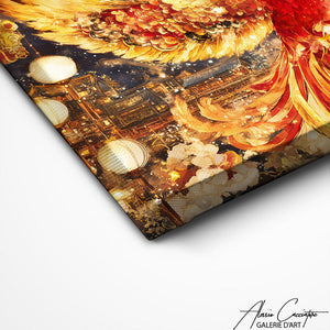 TABLEAU PHOENIX ABSTRAIT Alessio Cacciatore