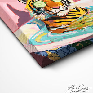 TABLEAU TIGRE SALLE DE BAIN AlessioCacciatore