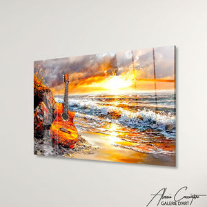 Art Mural Guitare Peinture