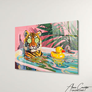 TABLEAU TIGRE SALLE DE BAIN AlessioCacciatore