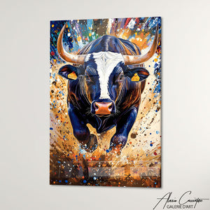 Cadre Peinture Taureau