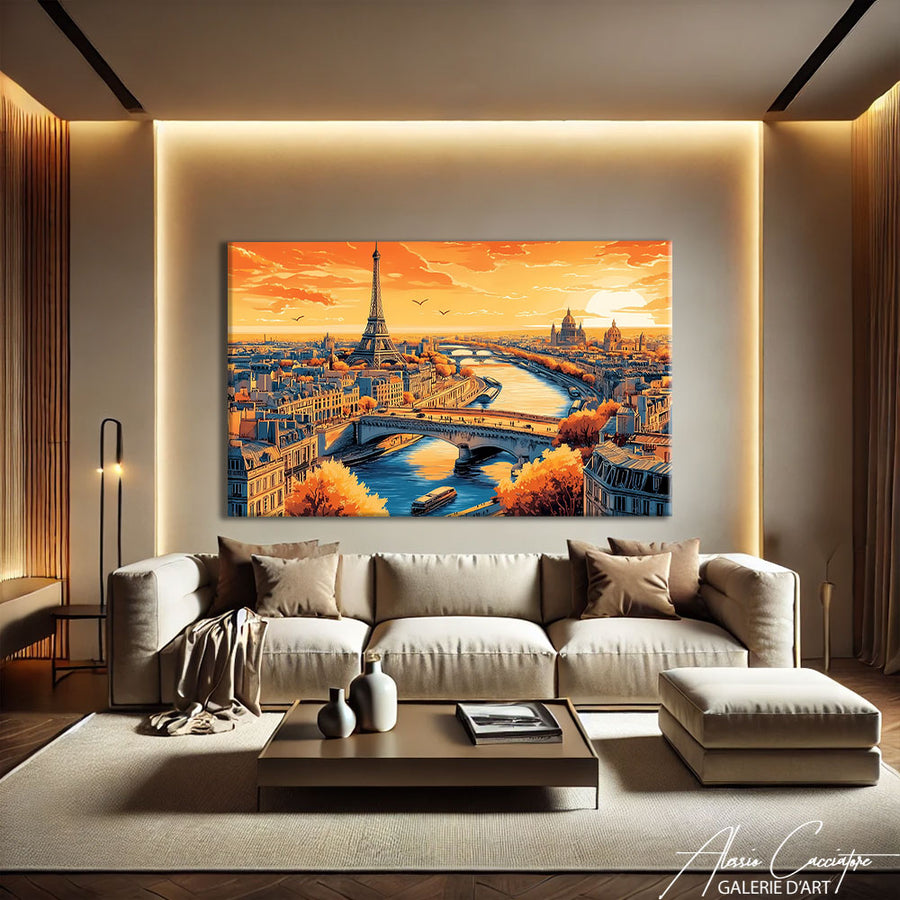 Tableau Paris Peinture – mise en situation