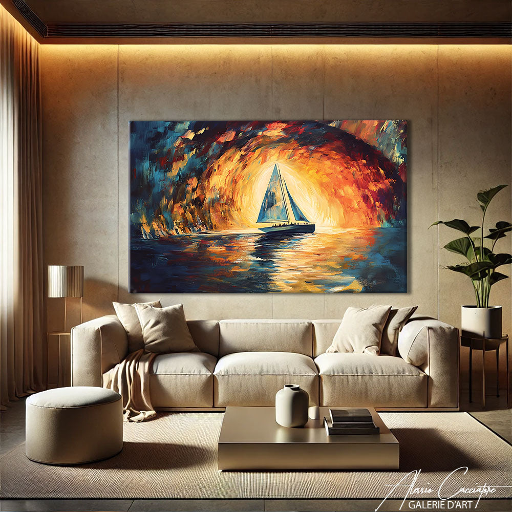 Grand Tableau Bateau